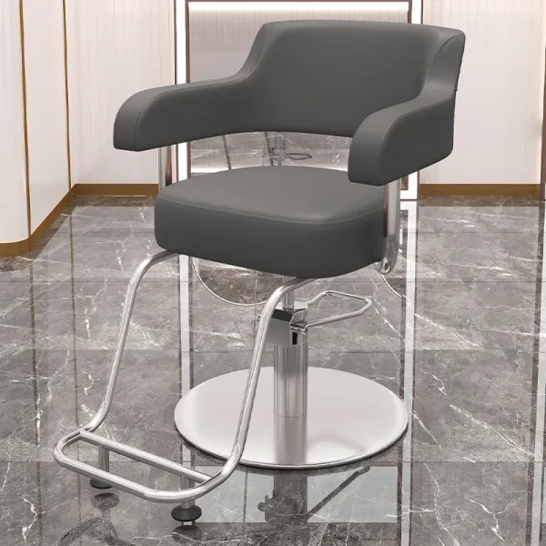 Stylist Professional Hairdressing Chair Swivel Luxury Aesthetic Barber Chair Backrest Sillas Giratoria Salon Furniture MQ50BC