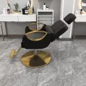 Stylist Aesthetic Beauty Salon Chair Swivel Golden Pedicure Barbers Armchair Professional Sillon Pedicura Salon Furniture MQ50BC