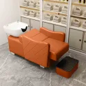 Water Circulation Shampoo Bed Luxury Portable Hair Washing Station Chair Comfort Therapy Shampouineuse Salon Furniture MQ50SC