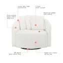 Drew Chair, Cream Living Room Furniture Loveseat Sofa