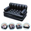 Inflatable Sofa Lounge Chair Soft Folding Multifunctional Air Bed for Living Room Beach Backyard Camping