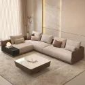 Minimalist large-sized imperial concubine fabric sofa Italian light luxury cream style living room creative module leather and f