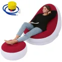 Inflatable Portable Sofa Folding Lazy Bean Bag Sofas Chair Pouf Puff Couch Tatami Living Room Footstool Inflatable Bed Set