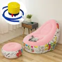 Inflatable Portable Sofa Folding Lazy Bean Bag Sofas Chair Pouf Puff Couch Tatami Living Room Footstool Inflatable Bed Set