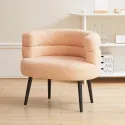 White Living Room Chairs Nordic Design Velvet Comfy Portable Dining Room Armchair Sofa Chaise Pliante Home Furniture MQ50KT