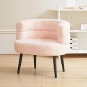 White Living Room Chairs Nordic Design Velvet Comfy Portable Dining Room Armchair Sofa Chaise Pliante Home Furniture MQ50KT