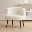 White Living Room Chairs Nordic Design Velvet Comfy Portable Dining Room Armchair Sofa Chaise Pliante Home Furniture MQ50KT