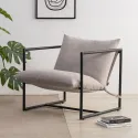 Living room lounge chair armchair with metal frame with crushed foam cushioning house living room armchair furniture home