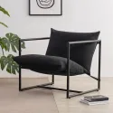 Living room lounge chair armchair with metal frame with crushed foam cushioning house living room armchair furniture home