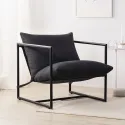 Living room lounge chair armchair with metal frame with crushed foam cushioning house living room armchair furniture home