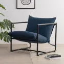 Living room lounge chair armchair with metal frame with crushed foam cushioning house living room armchair furniture home