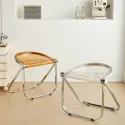 Plastic Designer Living Room Chair Folding Indoor Apartment Minimalist Living Room Chair Indoor Metal Sillones Home Furnitures