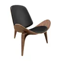 Living Room Chairs Nordic Solid Wood Leisure Chair Creative Simple Modern Designer Single Sofa Chair Aircraft Shell Chair