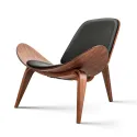 Living Room Chairs Nordic Solid Wood Leisure Chair Creative Simple Modern Designer Single Sofa Chair Aircraft Shell Chair