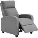 FDW Recliner Chair for Living Room Home Theater Seating Single Reclining Sofa Lounge with Padded Seat Backrest 