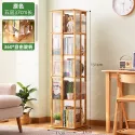 Rotating bookcase floor shelf book cabinet household locker children;s living room display stand