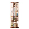 Rotating bookcase floor shelf book cabinet household locker children;s living room display stand