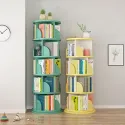 wooden bookshelf bookcase kids modern storage revolving bookshelf