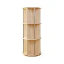 Solid Wood Rotating Bookcase Furniture for Children Home Multi-layer Storage Bookshelf Library Bookrack Kids Toy Storage Shelf