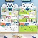 Wall Bookshelf Storage Shelve For Kids Simple Home Landing Baby Toy Cartoon Picture Book Storage Of Bookcase Children Book Shelf