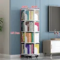 Aoliviya Official New Floor Rotating Bookshelf Children's Mobile Bookcase Student Bookshelf Mini Bookcase Shelf Economical Large