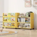 Children White Bookcase Mobile Newspaper Small Toy Bedroom Doll Corner Dorm Room Modern Book Holder Garden Raf Room Organization