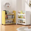 Children White Bookcase Mobile Newspaper Small Toy Bedroom Doll Corner Dorm Room Modern Book Holder Garden Raf Room Organization