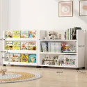 Children White Bookcase Mobile Newspaper Small Toy Bedroom Doll Corner Dorm Room Modern Book Holder Garden Raf Room Organization