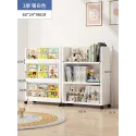 Children White Bookcase Mobile Newspaper Small Toy Bedroom Doll Corner Dorm Room Modern Book Holder Garden Raf Room Organization