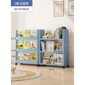 Children White Bookcase Mobile Newspaper Small Toy Bedroom Doll Corner Dorm Room Modern Book Holder Garden Raf Room Organization