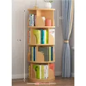 Four-Layer Floor Shelf 360°Rotating Bookshelf Children's Picture Book Rack Multi-Color Optional