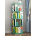 Four-Layer Floor Shelf 360°Rotating Bookshelf Children's Picture Book Rack Multi-Color Optional