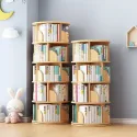 HOOKI New Rotating Bookshelf Floor Space-Saving Children's Picture Book Rack Simple Bookcase Baby Bookshelf Student