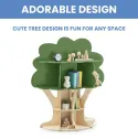 Children's Bookcase, Tree Bookcase - Gold Medal Certification, Natural Craftsmanship, Big Tree Shaped Children's Bookcase