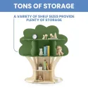 Children's Bookcase, Tree Bookcase - Gold Medal Certification, Natural Craftsmanship, Big Tree Shaped Children's Bookcase