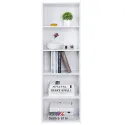 Mainstays Framed 5-Shelf Bookcase, White 2023 New