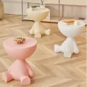 Nordic Plastic Sofa Side tables mini Corner coffee table home decor low Bedside tables living room round Small stool Furniture