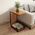 Side table, mobile coffee table, simple small table, small square , sofa, side , bedside table End Tables