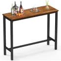 Mr IRONSTONE Bar Table, 39" Pub Table High Top Table Rectangular Bar Height Sofa Console Table Dining Coffee