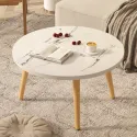 Wooden Small Round Table Living Room Small Table Sofa Small Coffee Table Sofa Bedroom Bedside Table