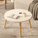 Wooden Small Round Table Living Room Small Table Sofa Small Coffee Table Sofa Bedroom Bedside Table