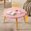 Wooden Small Round Table Living Room Small Table Sofa Small Coffee Table Sofa Bedroom Bedside Table