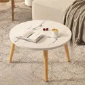 Wooden Small Round Table Living Room Small Table Sofa Small Coffee Table Sofa Bedroom Bedside Table