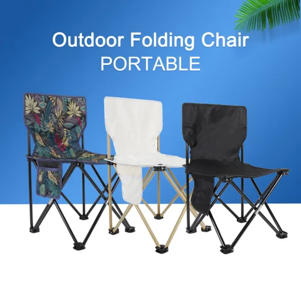 Portable Foldable Chair Lightweight Multifunctional Folding Furniture Strong Load-bearing Easy Storage for Picnic Beach Travel