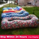 Camping Inflatable Sofa Air Lounger Outdoor Lazy Sofa Bed Portable Beach Lounges Chair Waterproof Water Lounge Floating Bed