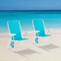 2-Pack Mainstays Reclining Bungee Beach Chair