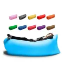 Inflatable Sofa Cushion Camping Air Tent Bed Sleeping Bag Lazy Beach Air Mattress Folding Lounger Chair Garden Outdoor Furniture