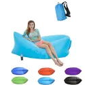 Inflatable Sofa Cushion Camping Air Tent Bed Sleeping Bag Lazy Beach Air Mattress Folding Lounger Chair Garden Outdoor Furniture