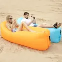 Inflatable Sofa Cushion Camping Air Tent Bed Sleeping Bag Lazy Beach Air Mattress Folding Lounger Chair Garden Outdoor Furniture