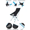 Foldable Outdoor Chair Collapsible Camping Chair Portable Folding for Beach Picnic Seat Folding Chair for Fishing BBQ Hiking